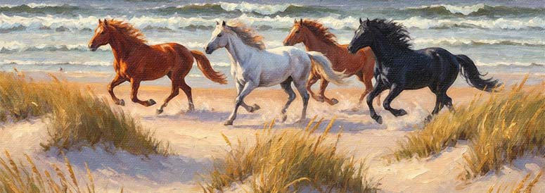 The Wild Horses of Assateague Island